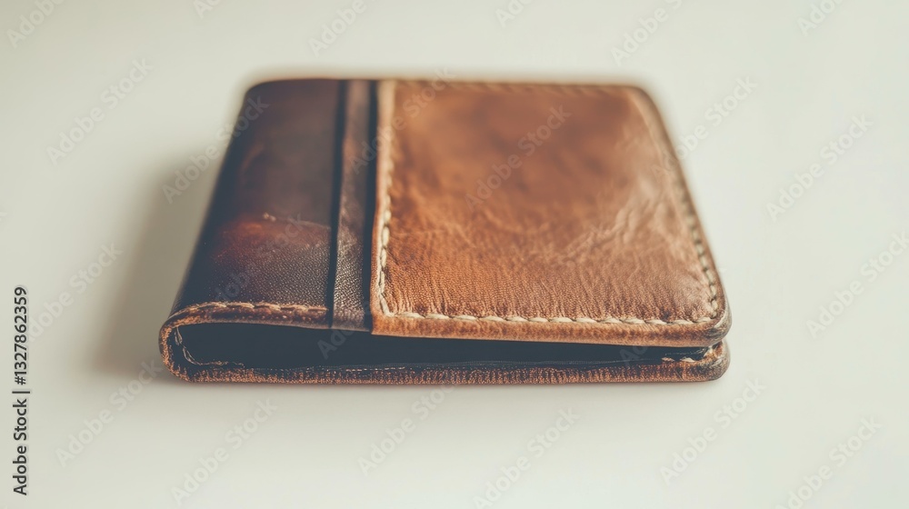 Sleek pocket wallet on a white backdrop, perfect for everyday carry and minimalist style. Sleek pocket wallet on a white backdrop, perfect for everyday carry and minimalist style.