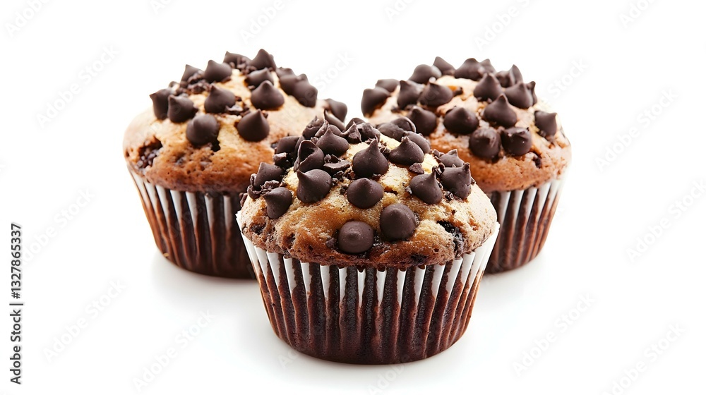 Muffin isolated on a white background Muffin isolated on a white background