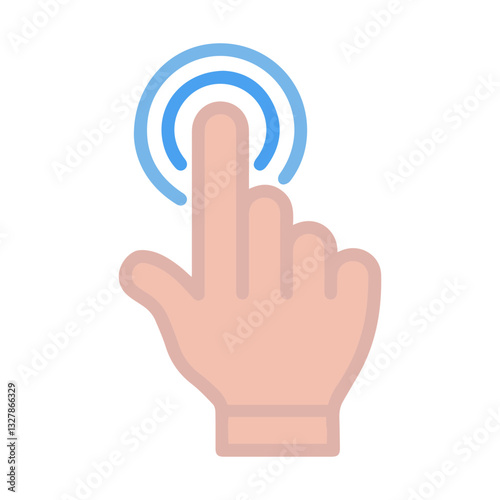 touch colored icon
