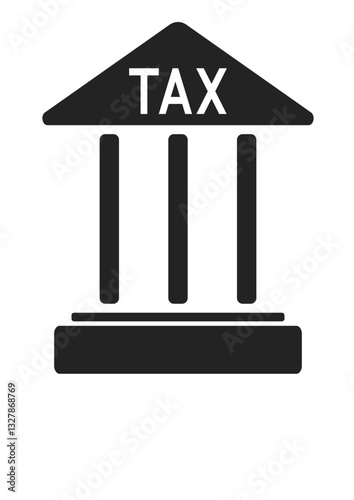 Tax payment, illustration about tax