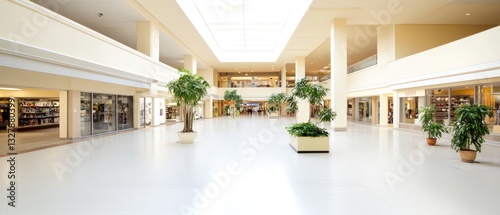 Bright and Airy Shopping Mall Interior