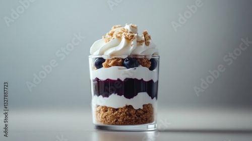 Wallpaper Mural Deconstructed blueberry cheesecake parfait dessert in glass cup delight Torontodigital.ca