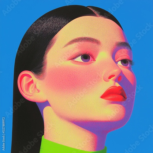 Portraits of Women on Colorful Backgrounds