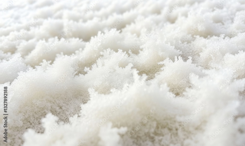 Close-up of frost crystals on a cold surface, winter background Close-up of frost crystals on a cold surface, winter background