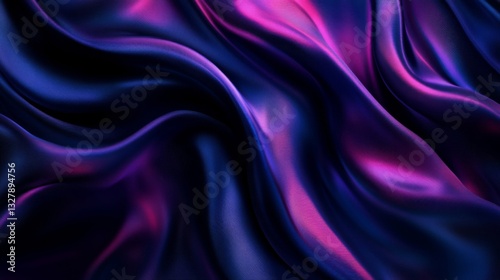 Wallpaper Mural Dark Purple and Blue Silk Fabric Drapes Torontodigital.ca