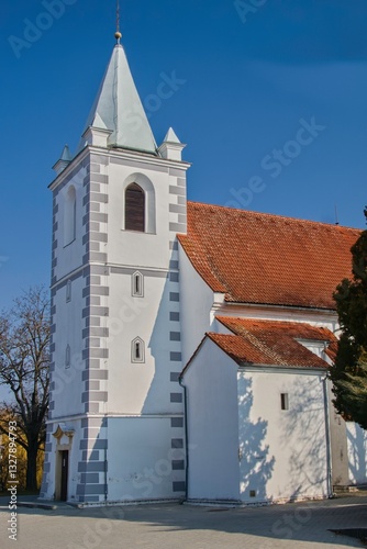 Photography Modern Catholic church against blue sky