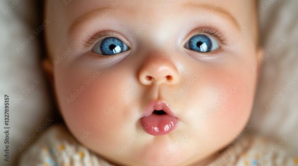 Baby Blue Eyes Cute Innocent Expression Baby Blue Eyes Cute Innocent Expression