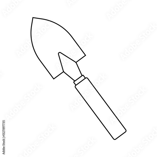 Garden hand trowel for planting and digging in home gardens