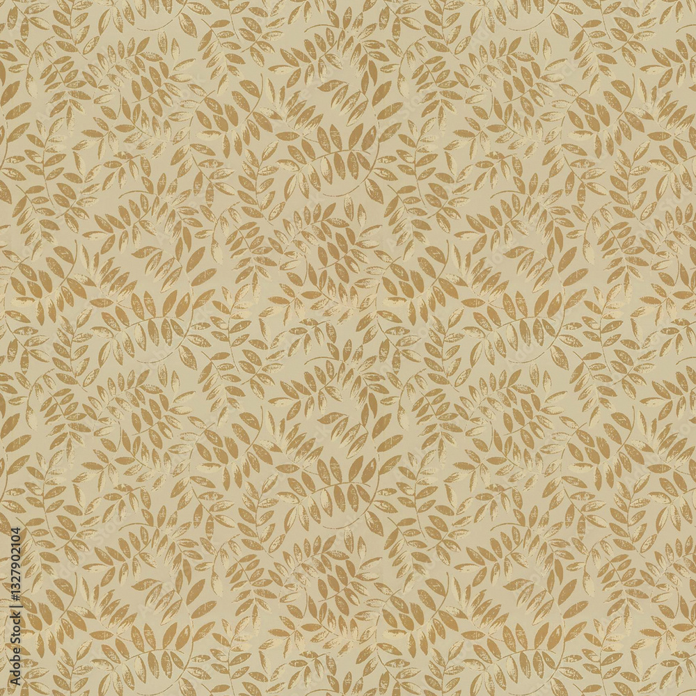 Leaf floral ornamental paper, seamless patterned fabric Leaf floral ornamental paper, seamless patterned fabric