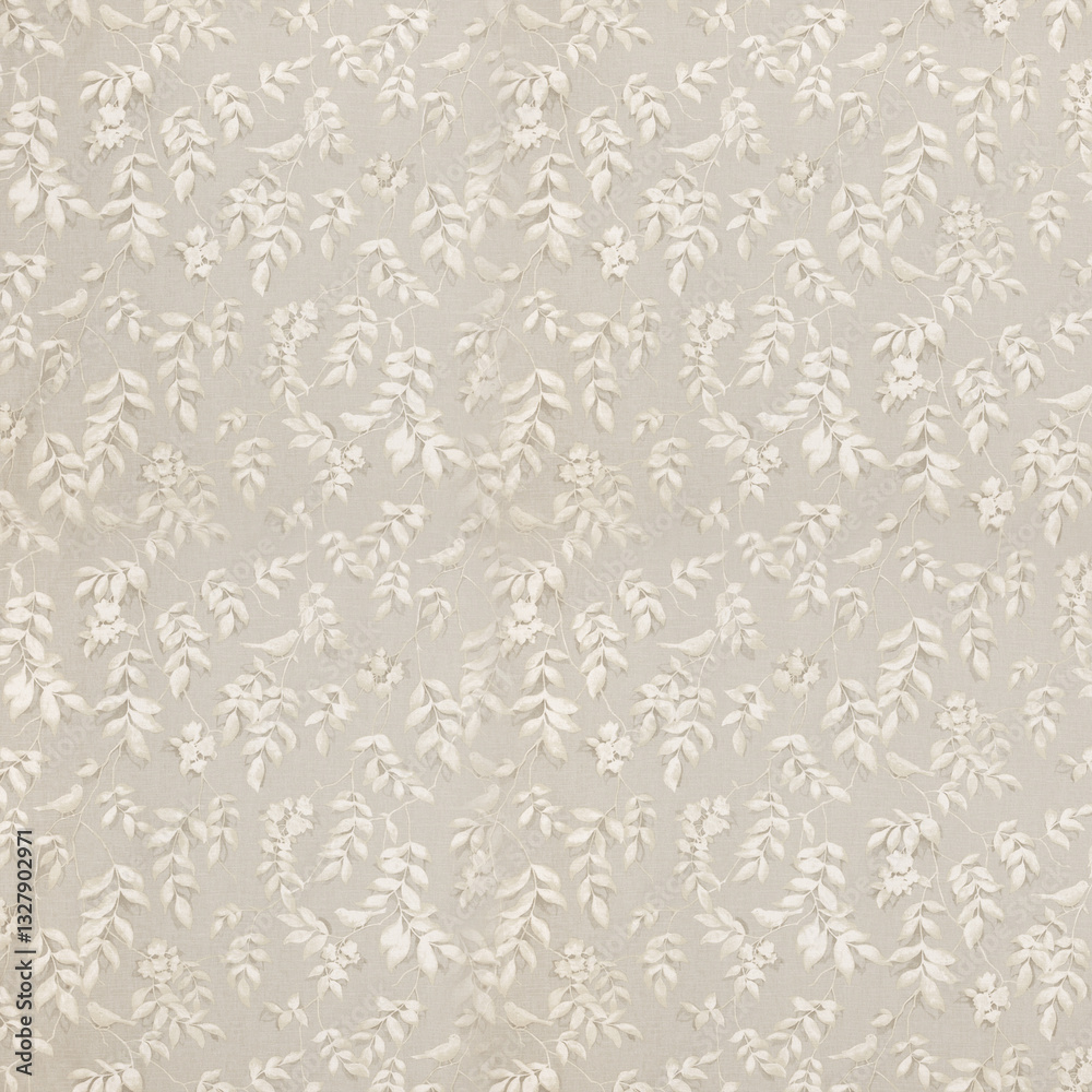 Leaf floral ornamental paper, seamless patterned fabric Leaf floral ornamental paper, seamless patterned fabric