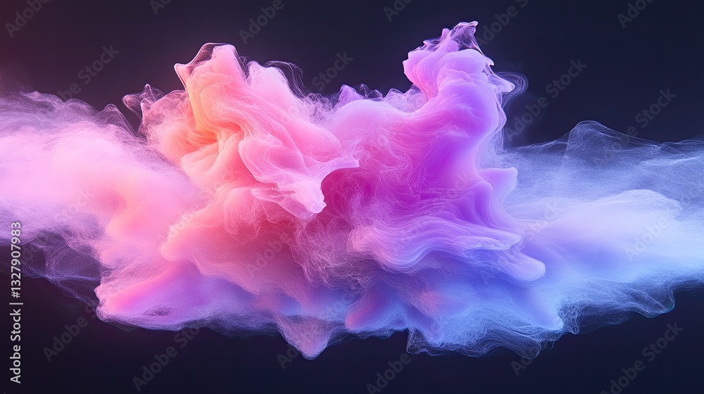Fototapeta premium Abstract Colorful Nebula: A Symphony of Pink, Purple, and Blue Hues