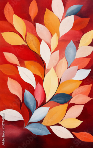 Wallpaper Mural Retro style floral texture art background
 Torontodigital.ca