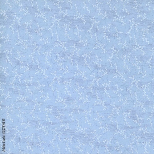 Wallpaper Mural Seamless soft blue micro floral pattern with delicate leafy details. Subtle elegant background for fabric, wallpaper, wrapping paper, stationery and classic decor design. Torontodigital.ca