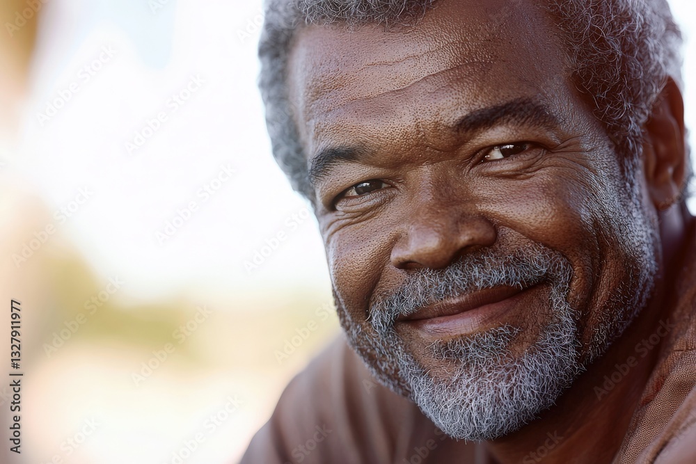 Portrait of a Smiling Senior Black Man Portrait of a Smiling Senior Black Man