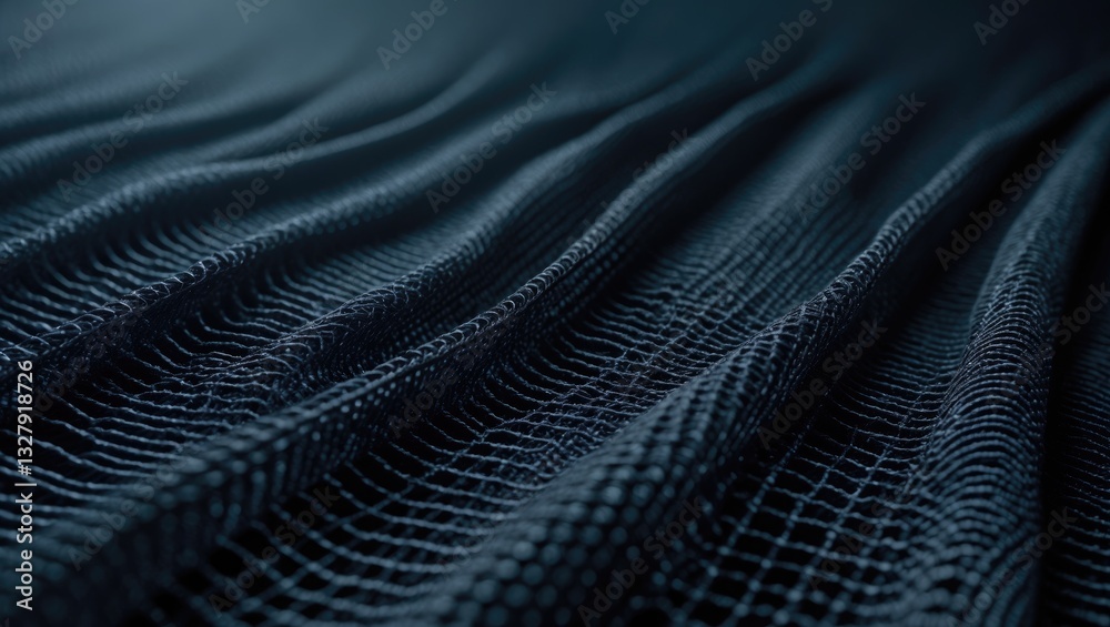 Fototapeta premium Black mesh fabric used as a backdrop for any task