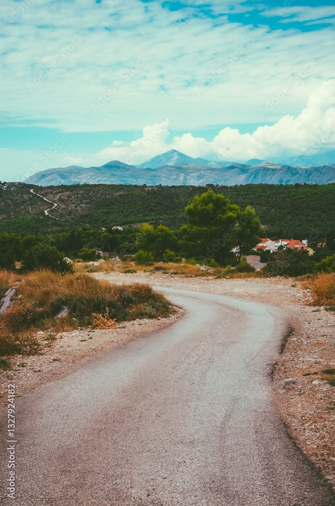 Beautiful balkan nature near Dubrovnik, Croatia