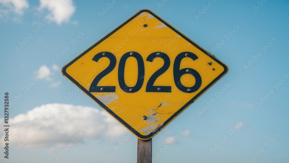 An image featuring a signpost indicating two different years in opposite directions. An image featuring a signpost indicating two different years in opposite directions.