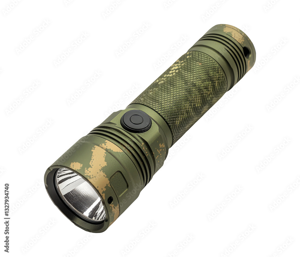 Military Style Flashlight with Camouflage Design for Outdoor Activities Military Style Flashlight with Camouflage Design for Outdoor Activities