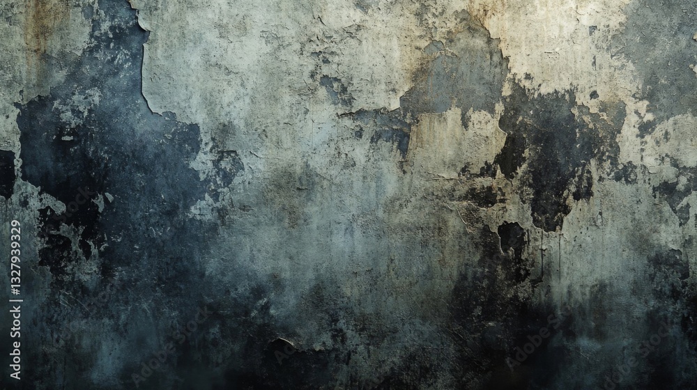 Obraz premium Dark Blue and Grey Grunge Wall Texture Background