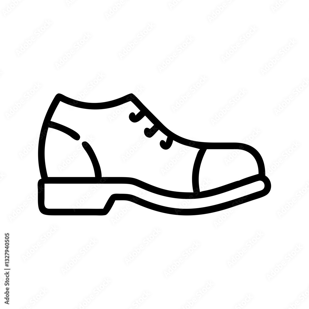 Shoe suitable for fashion and retail design projects on transparent background, stylish thin line vector icon Shoe suitable for fashion and retail design projects on transparent background, stylish thin line vector icon