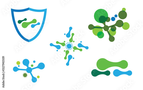 Virus pandemic medical vector illustration template v.4