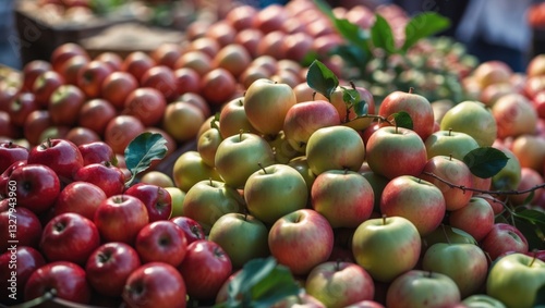A display filled with different kinds of healthy food options. It also notes red jujube fruits being featured in a market environment.