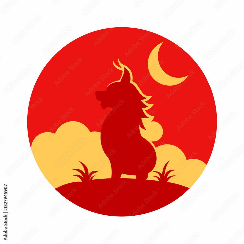 Chinese new year card design. Red dragon on a white background Chinese new year card design. Red dragon on a white background