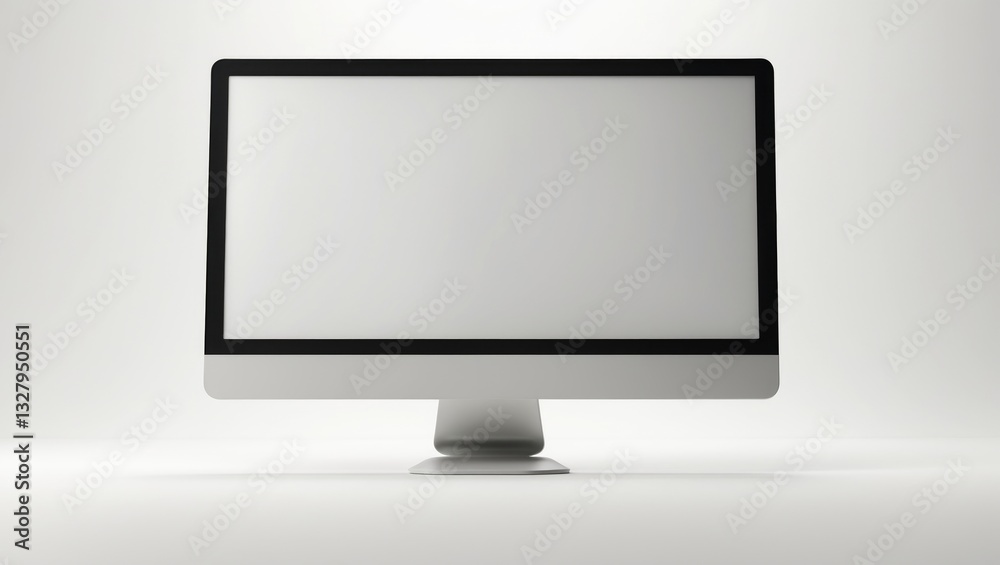 Computer monitor displayed on a white background Computer monitor displayed on a white background