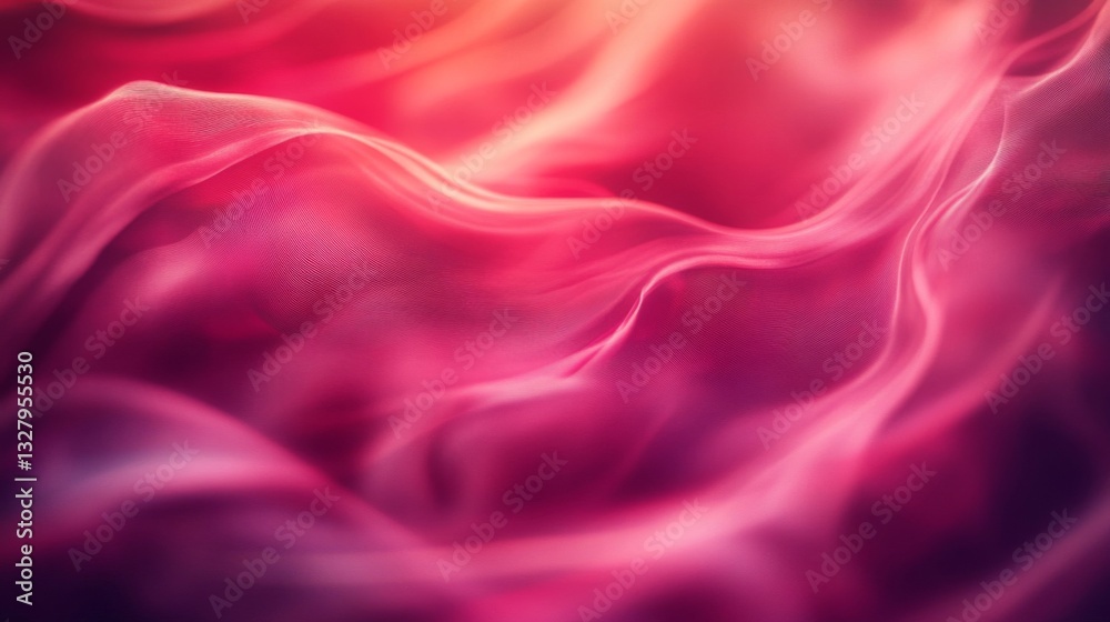 Fototapeta premium Abstract Pink and Red Flowing Waves Background