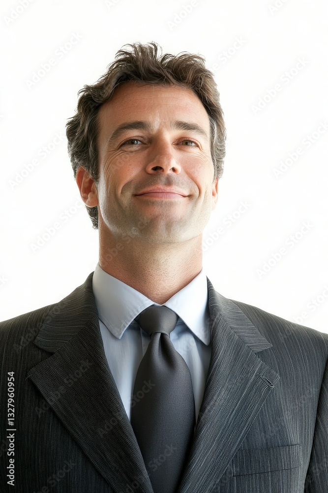 Confident Businessman Portrait Successful Executive in Suit Confident Businessman Portrait Successful Executive in Suit