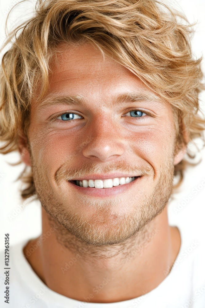 Fototapeta premium Handsome Blond Man Smiling