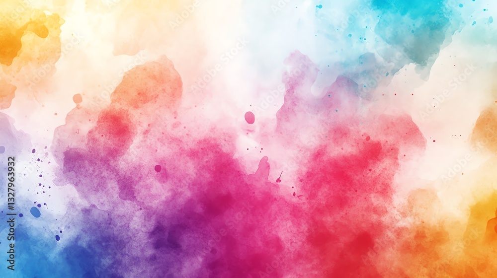Obraz premium abstract watercolor background, paint explosion, colorful wallpaper