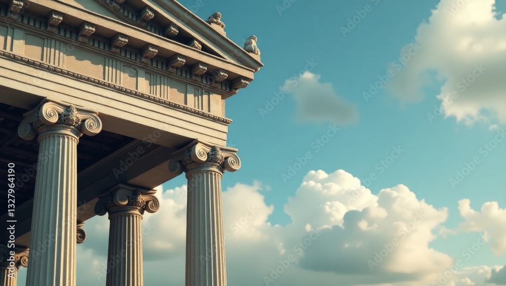 Obraz premium Roman Column Top