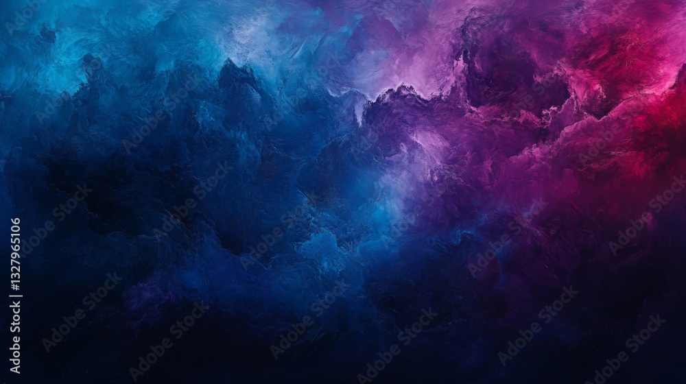 Obraz premium Cosmic Nebula with Blue and Purple Hues