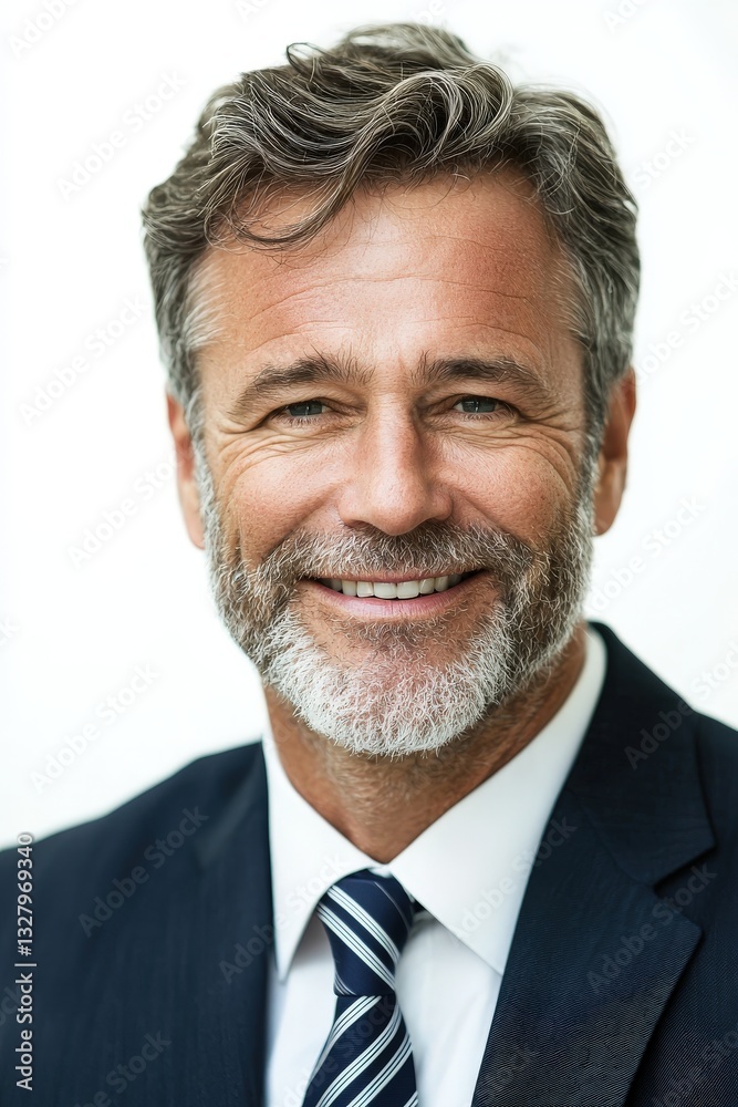 Confident Mature Businessman Smiling - Portrait Confident Mature Businessman Smiling - Portrait