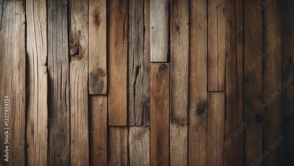 Naklejka premium Reclaimed vintage wooden backdrop