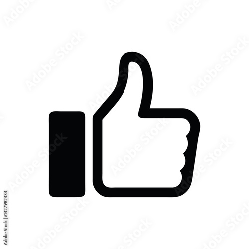 Like thumbs-up symbol design vector art