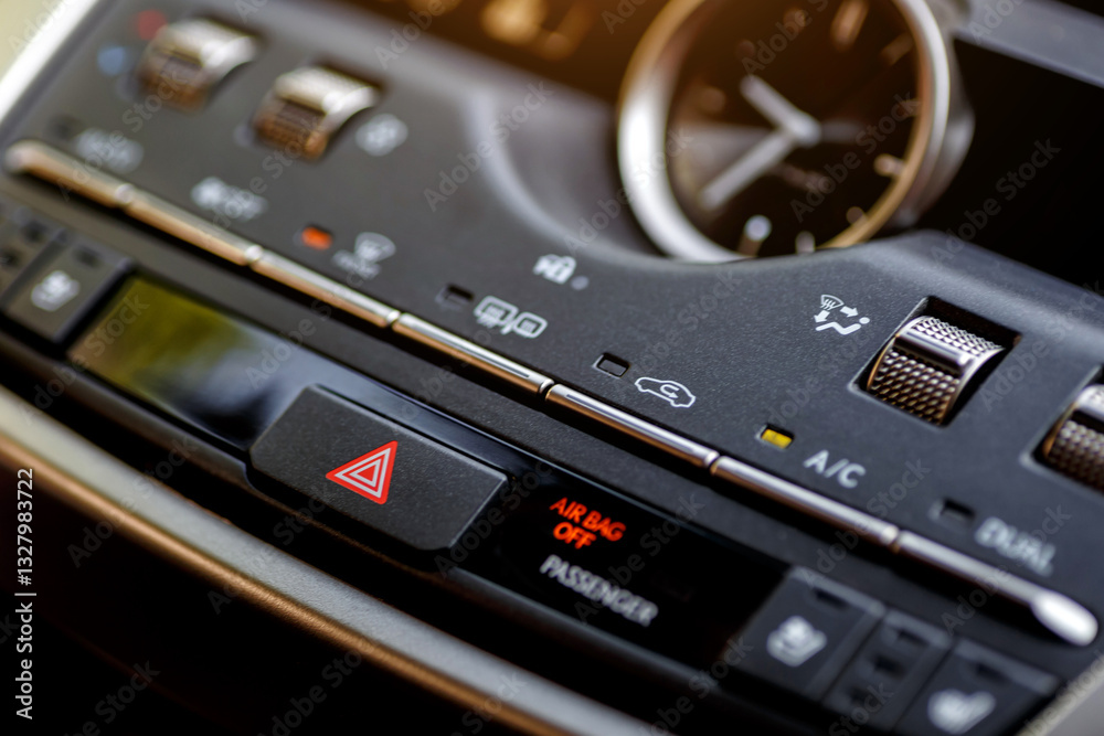Dashboard, inner workings of a car.Modern car interior details. Car detailing. Dashboard, inner workings of a car.Modern car interior details. Car detailing.