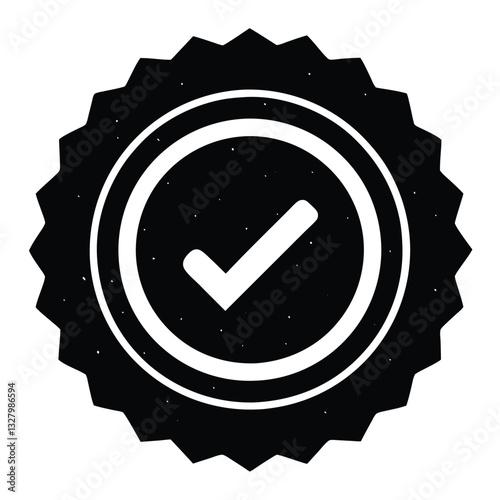 Approved Badge Premium Quality Checkmark Icon