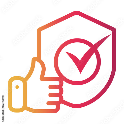 reliability Line Gradient Icon