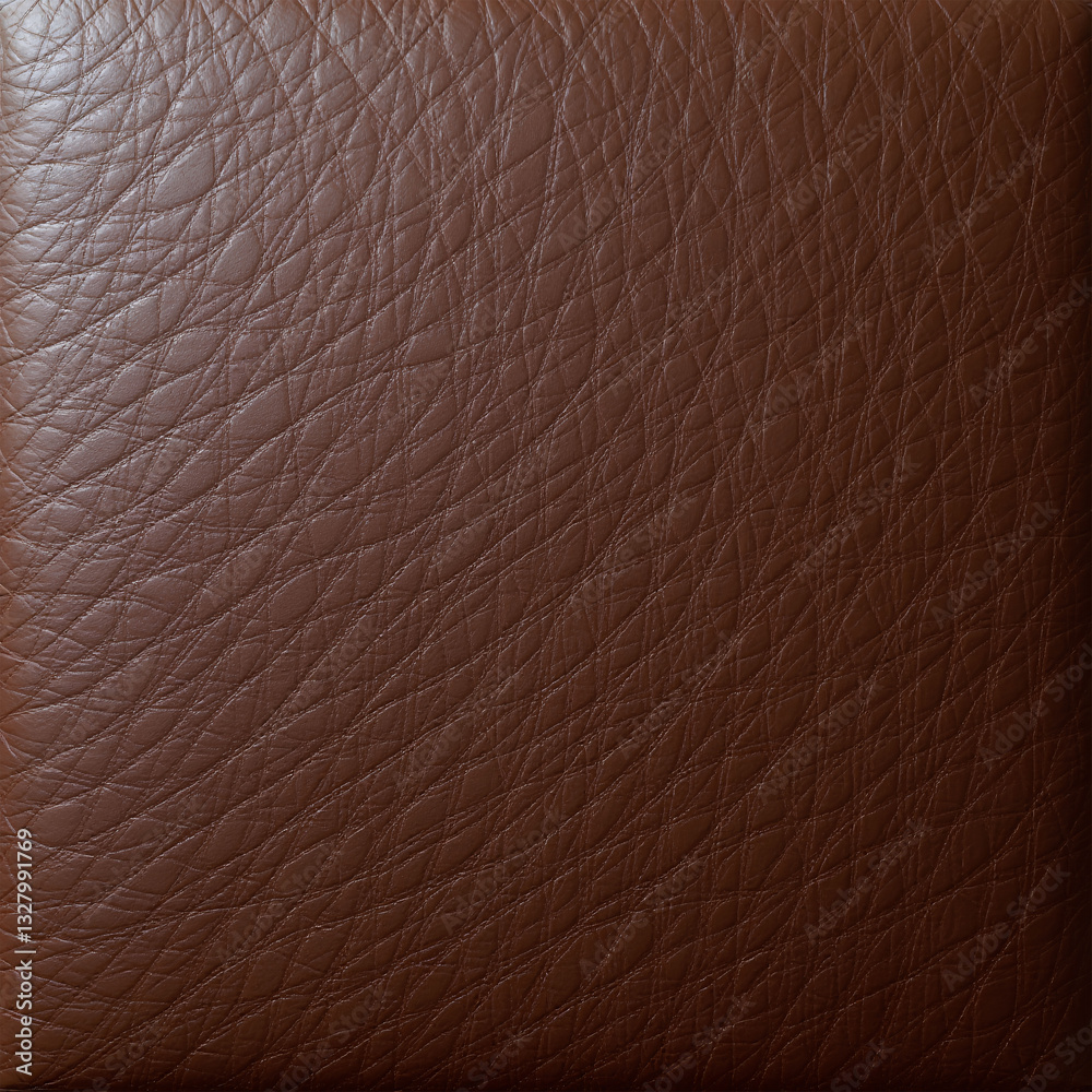 Fototapeta premium High-quality brown leather texture with a rich natural grain. Perfect for upholstery, backgrounds, digital design, and product mockups.
