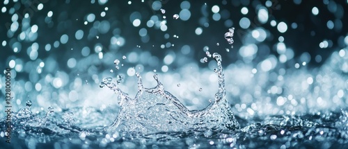 Wallpaper Mural Water Splash: A Symphony of Droplets and Light Torontodigital.ca