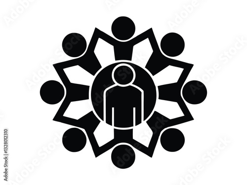 Community Collaboration Unity, Teamwork, and Support Icon