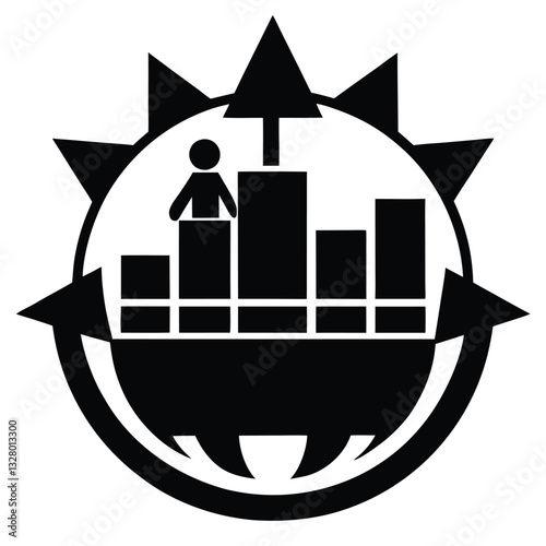 Empowering Growth  Strategic Leadership & Business Success Icon