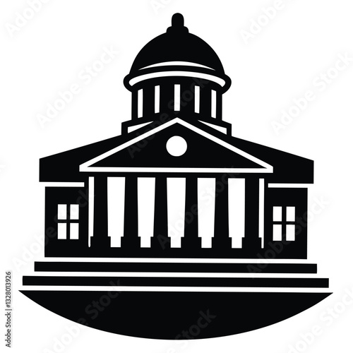 Silhouette of Capitol Building and Church in Helsinki with Architecture and Historic Landmarks