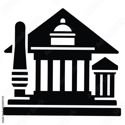 Classical Architecture Building Icon Monumental Structure Design