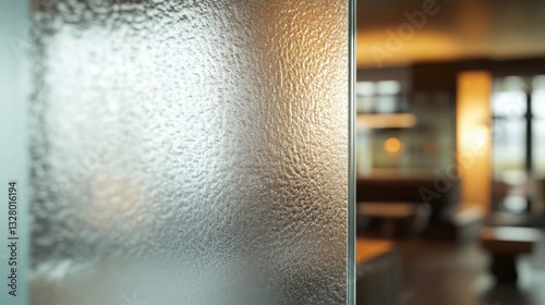 Textured Glass Panel with Interior View