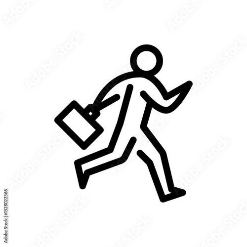 Run outline icon