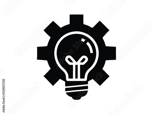 Innovative Solutions Lightbulb and Gear Icon