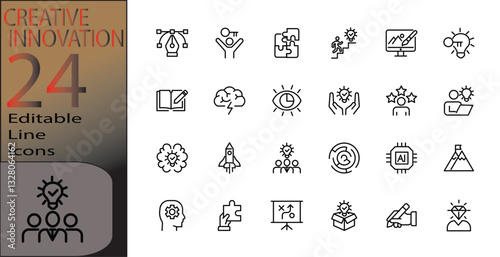 creative innovation icons collection cannot be edited already expanded and merged
